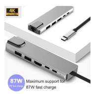 DAYTONA  CF04 M.BOOK UYUMLU TYPE-C TO GIGABIT ETH+HDMI+2X USB 3.0 + 2X TYPE-C ADAPTOR